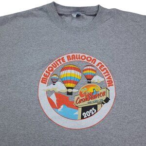 Mesquite Hot Air Balloon Festival Mens T Shirt XL Gray Short Sleeve Shirt